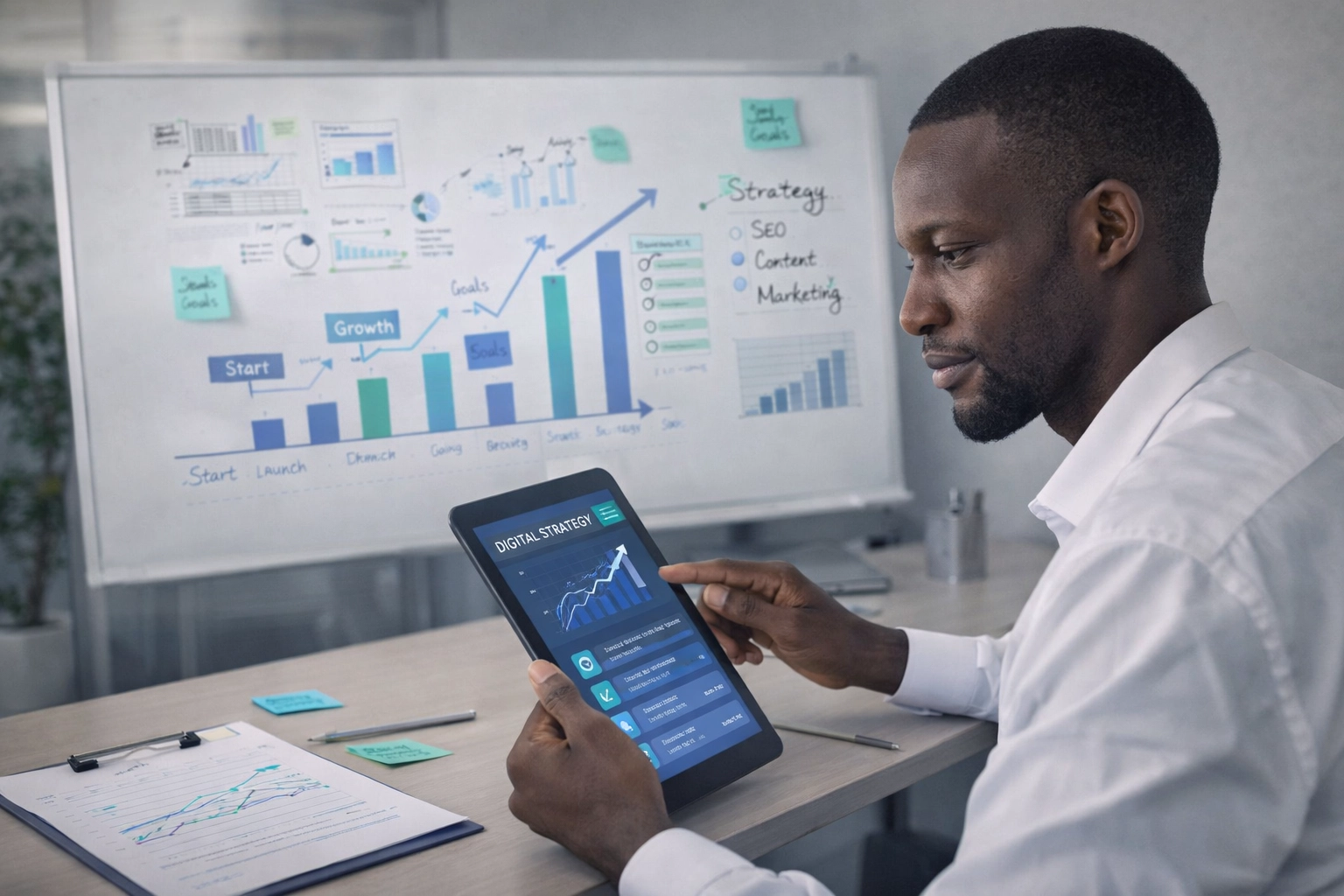 Business Strategist Focused On Digital Planning